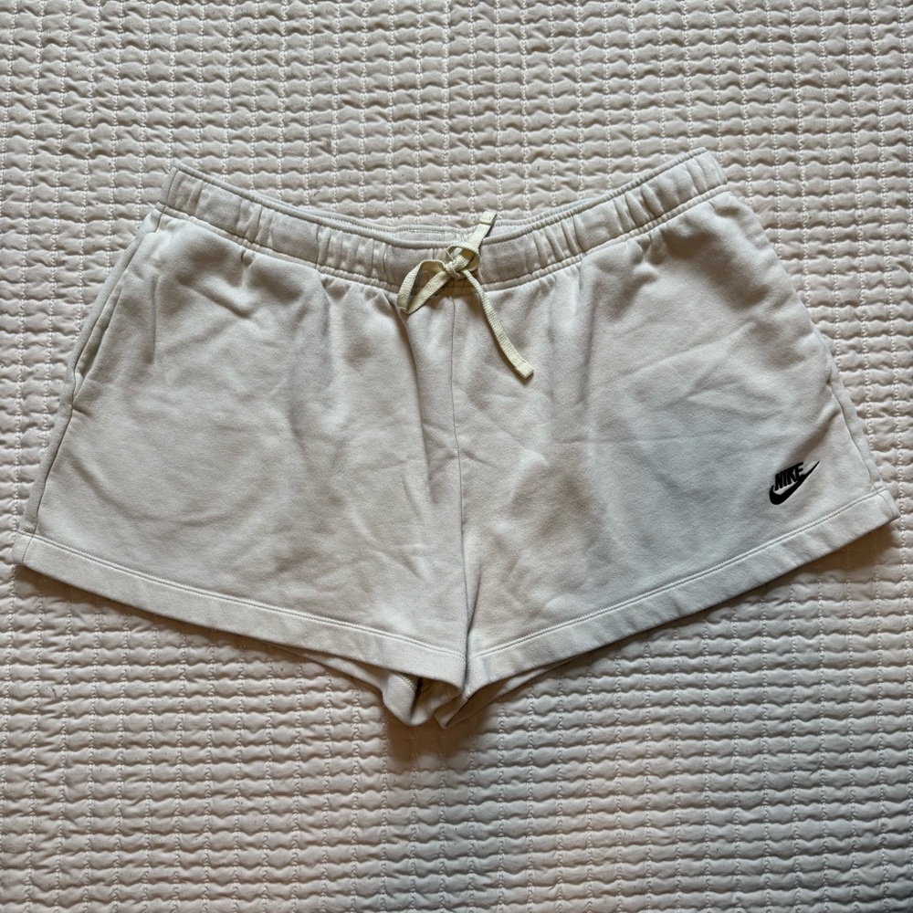 Nike Women's Off-White Athletic Shorts